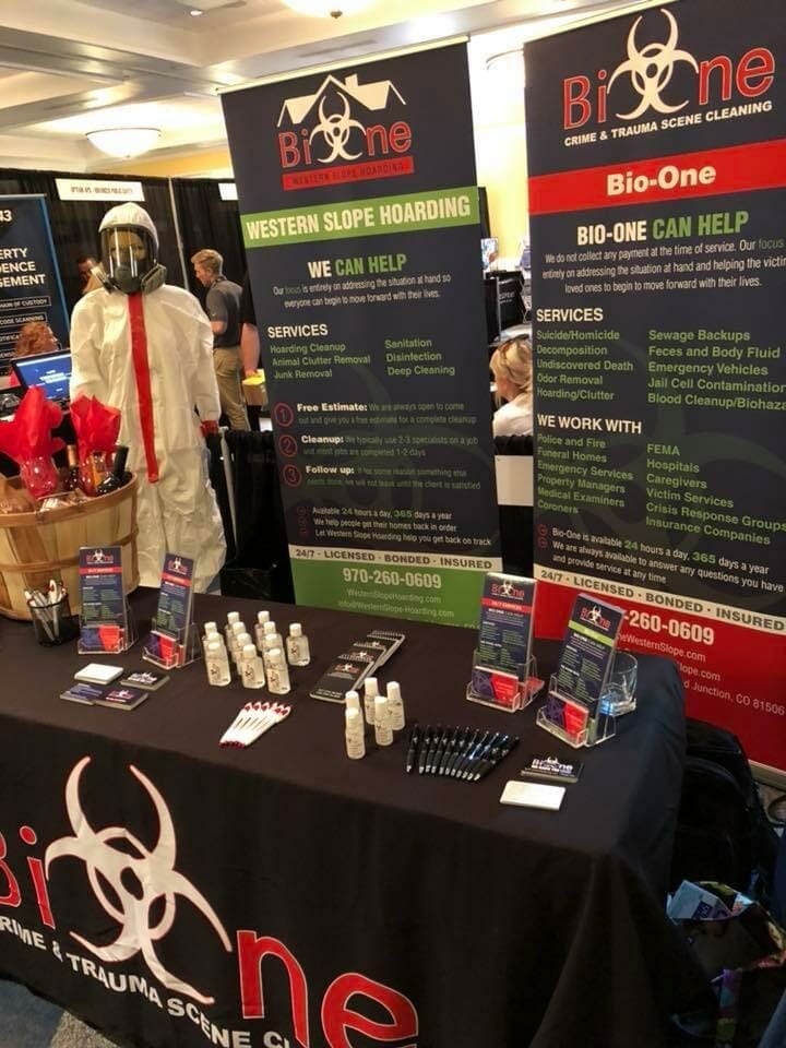 Bio-One Colorado offices event Booth