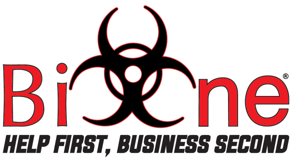 Bio One Help First, Business Second Logo