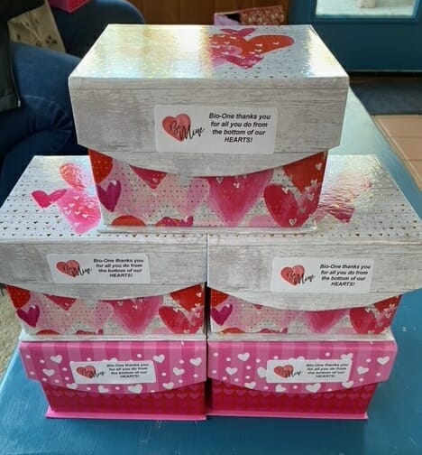Bio-One Thank You Boxes for Valentine's Day Bio-One Thank You Boxes for Valentine's Day