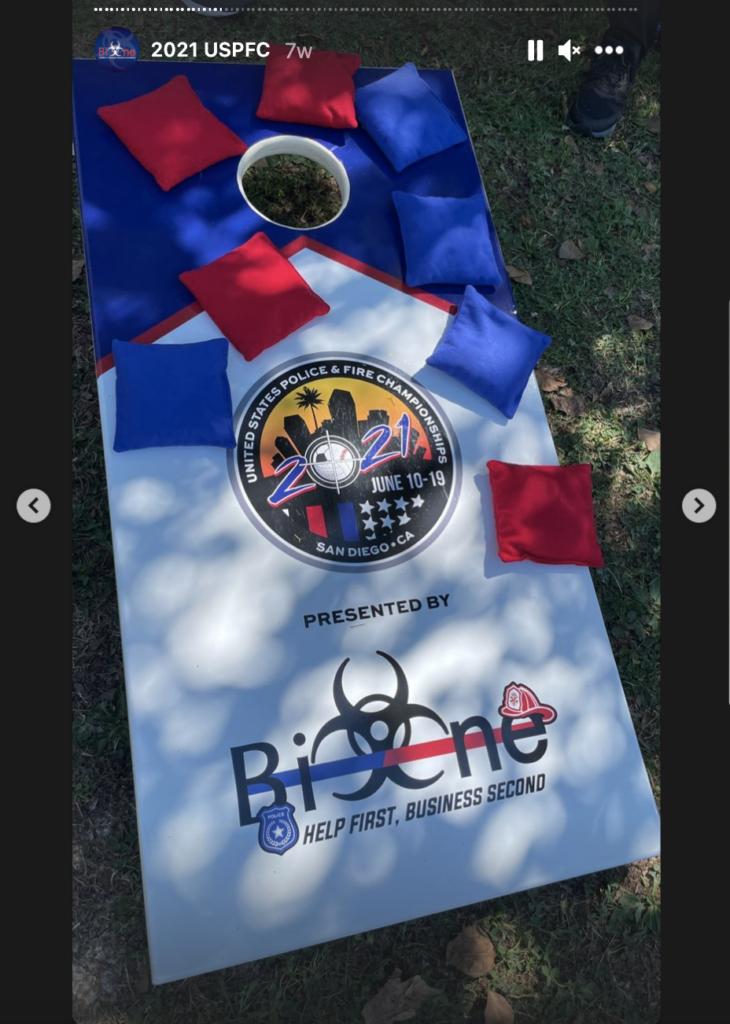 U.S. Police and Fire Championships Cornhole Boards U.S. Police and Fire Championships Cornhole Boards