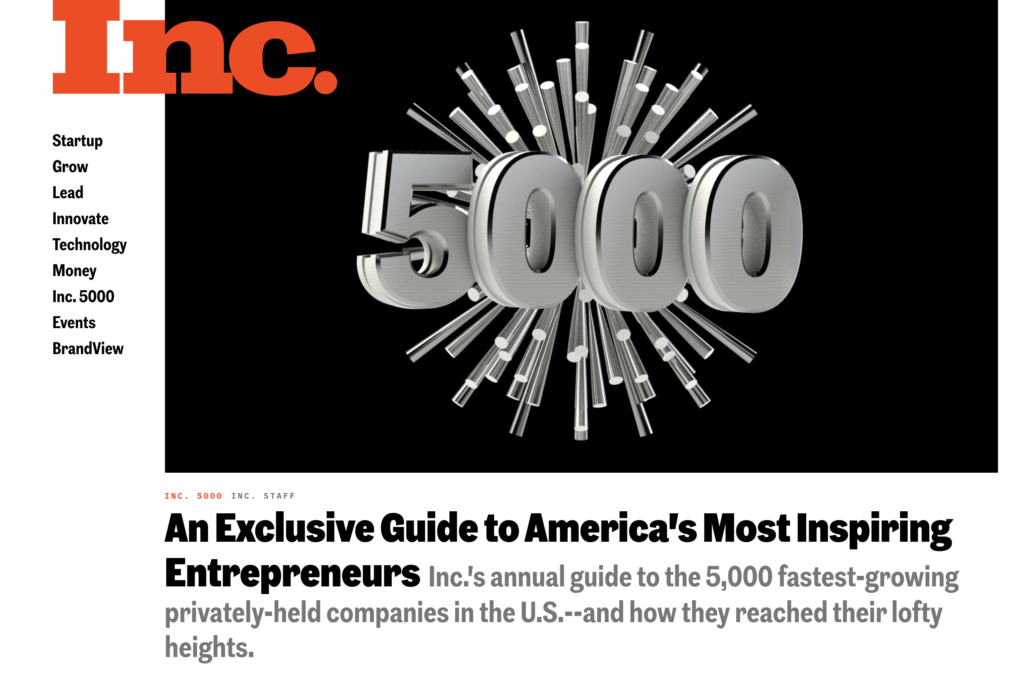 Bio-One, Inc. Ranks No. 2476 on the 2021 Inc. 5000