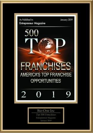 Bio-One decontamination and biohazard cleaning team award