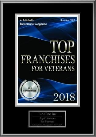 Bio-One decontamination and biohazard cleaning team award