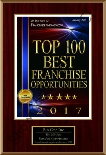 Bio-One decontamination and biohazard cleaning team award