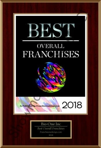 Bio-One decontamination and biohazard cleaning team award