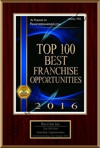 Bio-One decontamination and biohazard cleaning team award