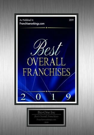 Bio-One decontamination and biohazard cleaning team award