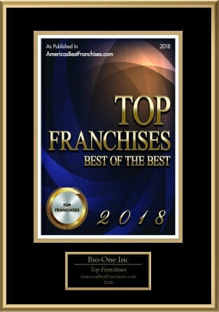 Bio-One decontamination and biohazard cleaning team award