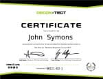 Decontect Certificate