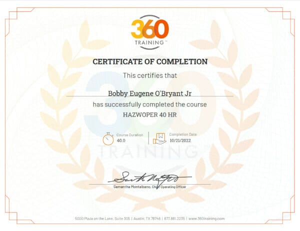 Hazwoper 40 Hours Training