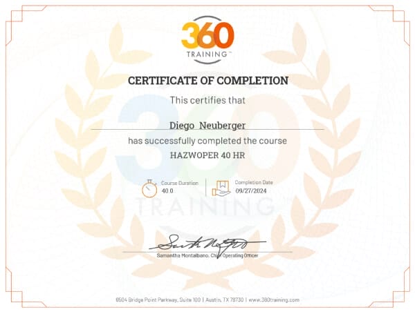 Hazwoper Training
