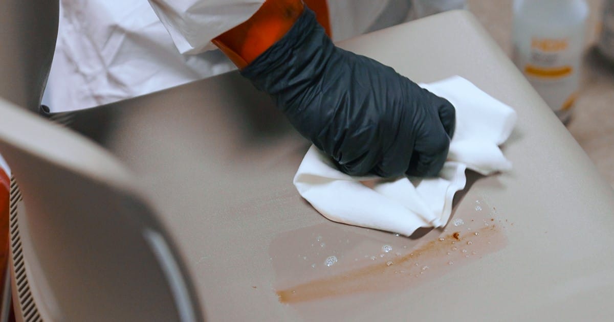 Blood spills can carry harmful bloodborne pathogens, so a careful and organized cleanup is necessary.