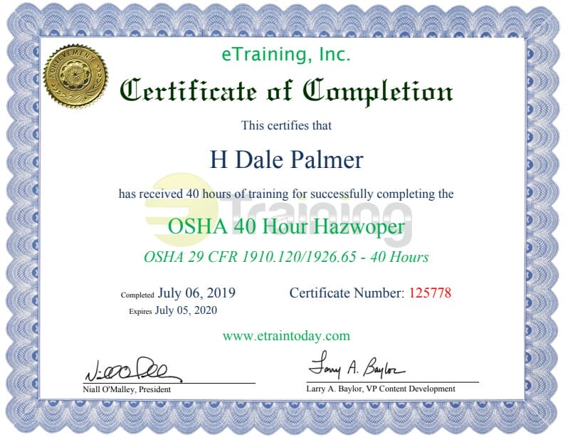 Hazwoper Trained